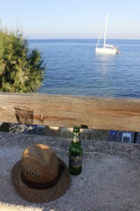 The rooftop terrace at Mikro Café, so hard to not have a beer in the sun at this place!